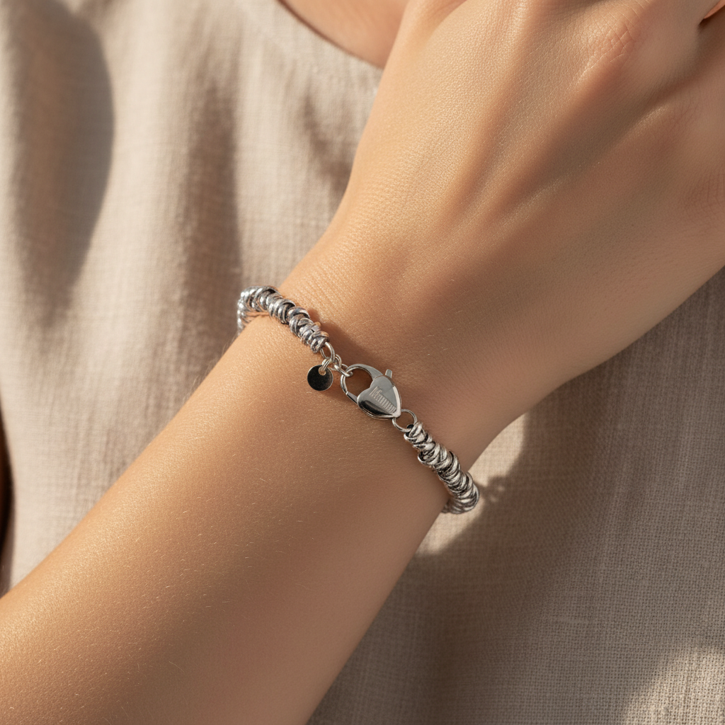 Trinodino Bracelet Heart Clasp