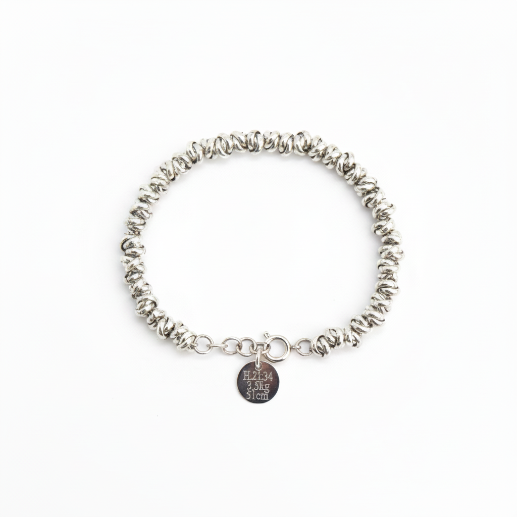 Engraved Round Trinodino Birth Bracelet