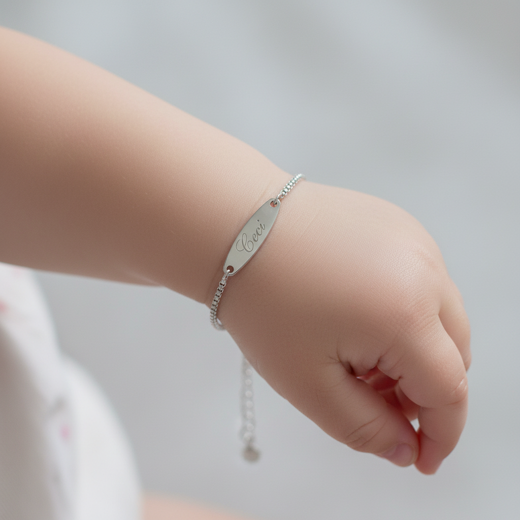 Cubic kids con targhetta incisa