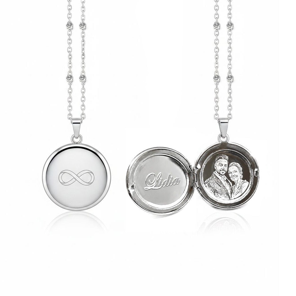 Engraved Photo Memories Necklace