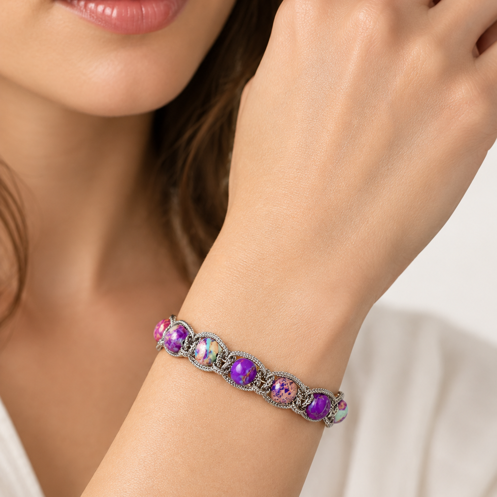 Bracciale Braid Stone Diaspro Imperiale