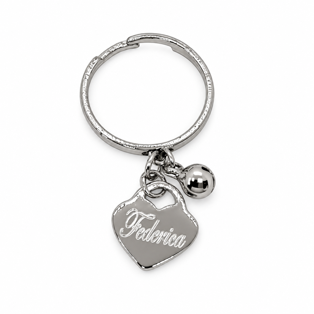 Anello Cuore pendente Inciso