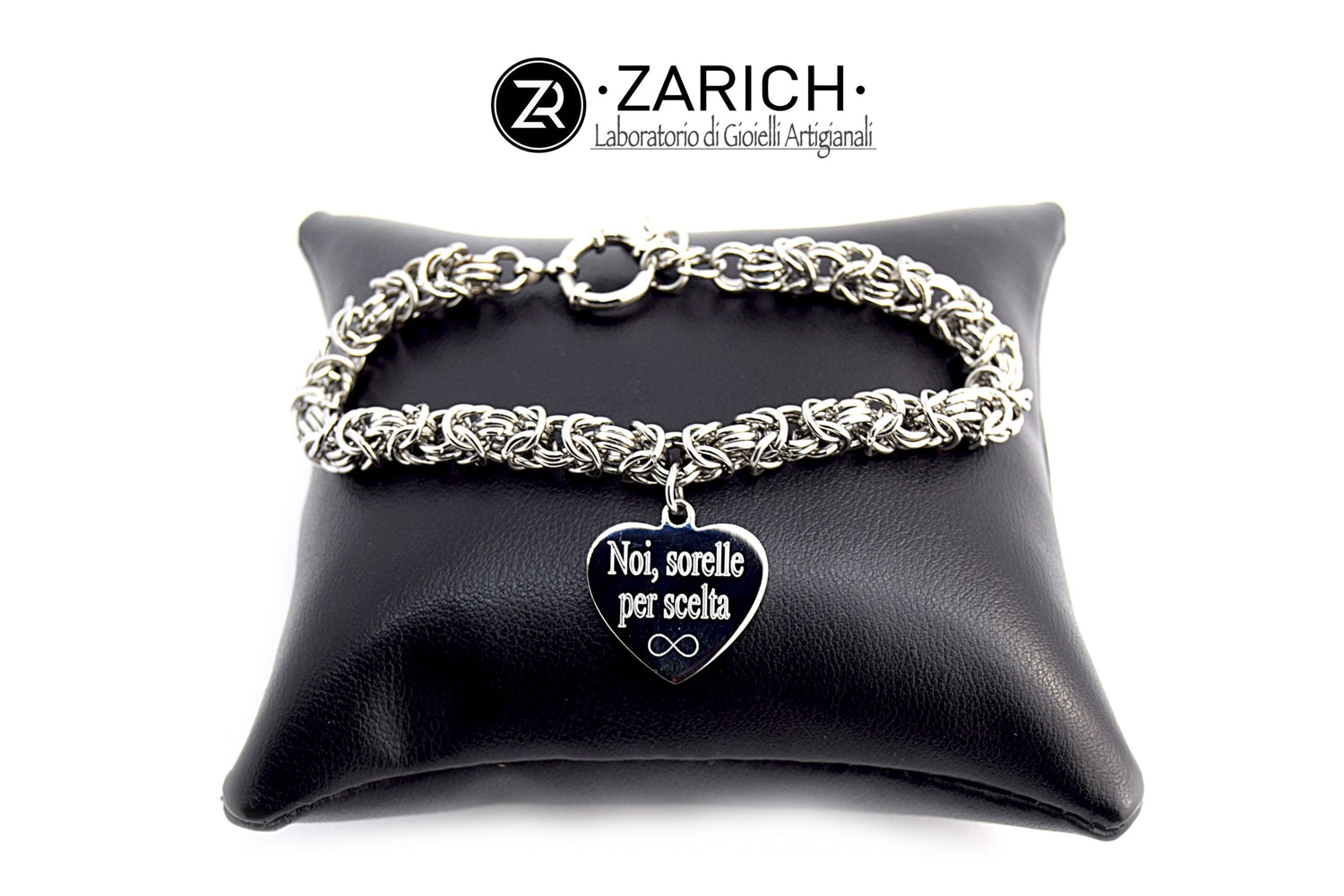Byzantine bracelet with engraved heart