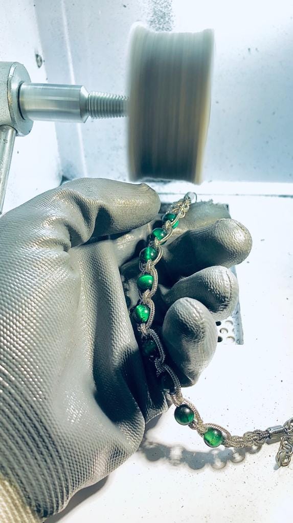 Braid Stone Green Bracelet