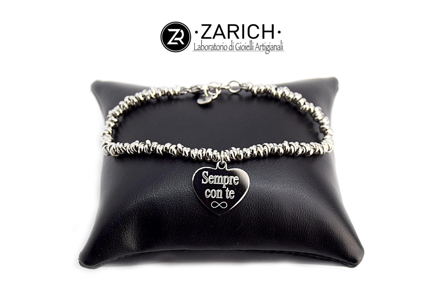 Nodino Small Bracelet with Engraved Heart Charm