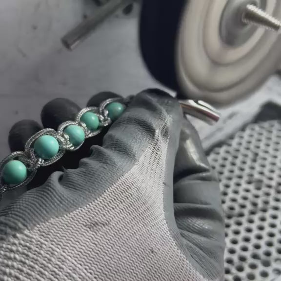 Bracciale Braid Stone Turchese