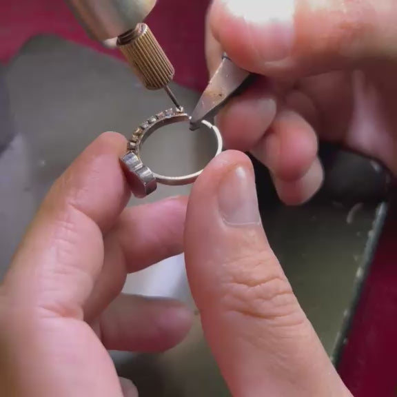 Anello Veretta cuore inciso
