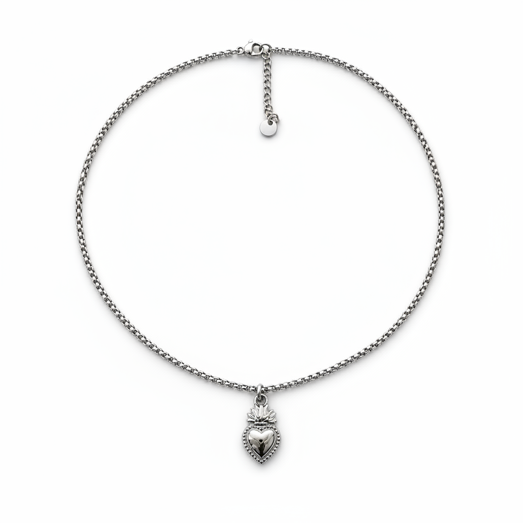 Collana Sacro Cuore Incisa
