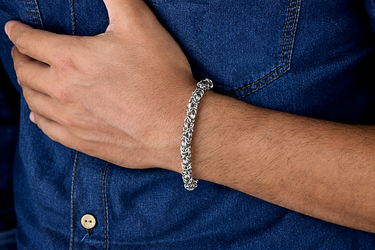 Bracciale Treccia Bizantina